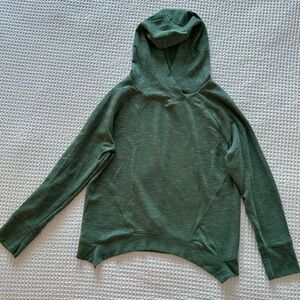prAna Sunrise Hoodie Adult Womens M Heather Green Stretch Casual Lightweight